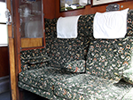 1st class compartment in coach 5761 at the Swanage Railway.