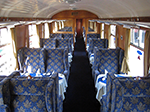 1st class saloon in coach 3064 at the Bluebell Railway