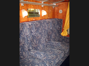1st class compartment in coach 16012 at the Bluebell Railway