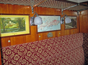 3rd class compartment in coach 4365 at the Swanage Railway