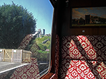 “Reflections in a carriage window”. Coach 5761 at the Swanage Railway
