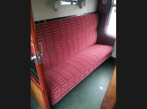 3rd class compartment in coach 26157 at the Ecclesbourne Valley Railway