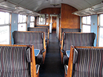 2nd class saloon in Buffet Car 1838 at the Bluebell Railway