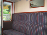 2nd class saloon in coach 60916 at the Spa Valley Railway