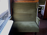 2nd class seating in coach 5034 at the Bluebell Railway