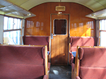 2nd class saloon in Buffet Car 1818 at the Bluebell Railway 