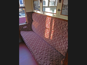 3rd class compartment in coach 536 at the Didcot Railway Centre