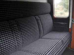 1st class compartment in coach 60828 at the Lavender Line