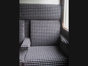 1st class compartment in coach 60828 at the Lavender line