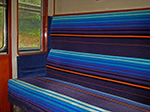 Standard class seating in coach 16195 at the Gloucestershire & Warwickshire Railway
